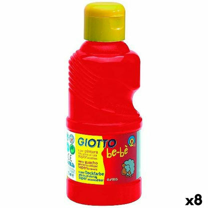 Tempera Giotto Roșu 250 ml (8 Unități) - Birou și papetărie, Arte și Meserii