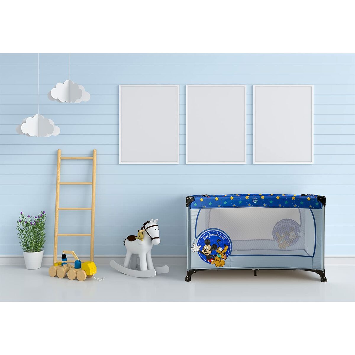 Leagăn de Voiaj Mickey Mouse CZ10607 120 x 65 x 76 cm Albastru - Bebelus, Dormitor
