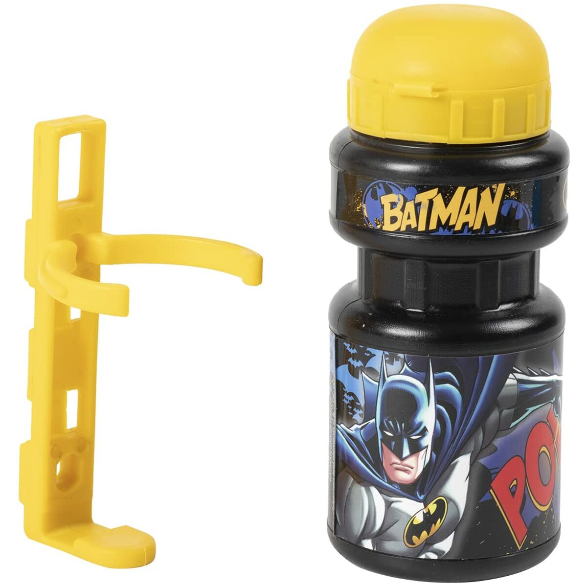 Sticlă pentru biciclete pentru copii Batman CZ10969 Galben/Negru 350 ml Galben - Sport și în aer liber, Ciclism