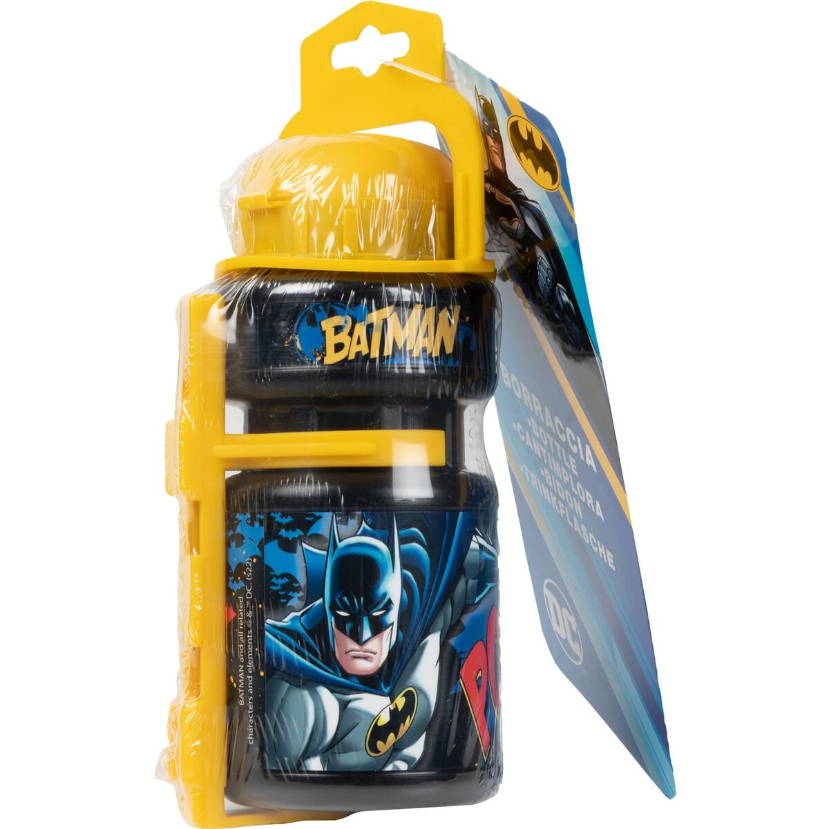 Sticlă pentru biciclete pentru copii Batman CZ10969 Galben/Negru 350 ml Galben - Sport și în aer liber, Ciclism