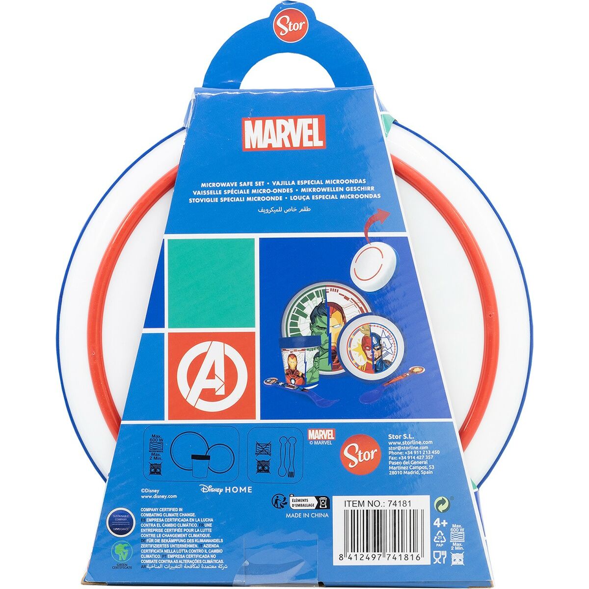 Set de Menaj pentru Copii The Avengers CZ11304 Plastic (5 Piese) - Acasă și bucătărie, Tacâmuri, veselă și sticlărie