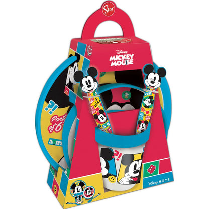 Set de Menaj pentru Copii Mickey Mouse CZ11306 Plastic (5 Piese) - Acasă și bucătărie, Tacâmuri, veselă și sticlărie