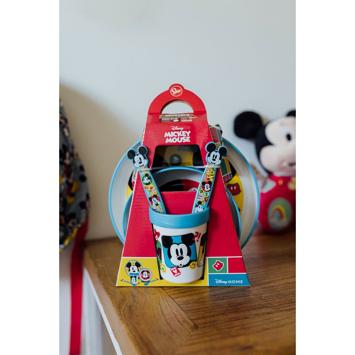 Set de Menaj pentru Copii Mickey Mouse CZ11306 Plastic (5 Piese) - Acasă și bucătărie, Tacâmuri, veselă și sticlărie