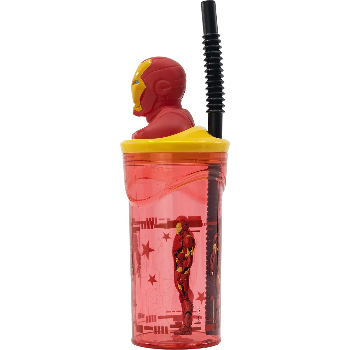Pahar cu Pai The Avengers Iron Man Roșu 3D - Bebelus, Alăptarea și hrănirea
