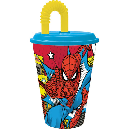 Pahar cu Pai Spider-Man CZ11366 430 ml - Bebelus, Alăptarea și hrănirea