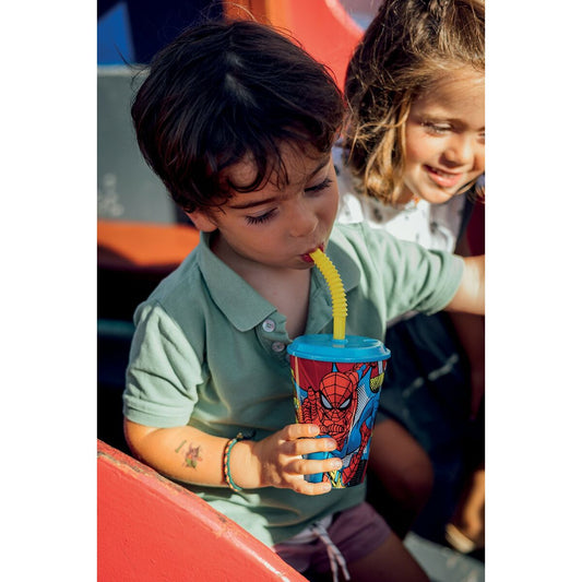Pahar cu Pai Spider-Man CZ11366 430 ml - Bebelus, Alăptarea și hrănirea