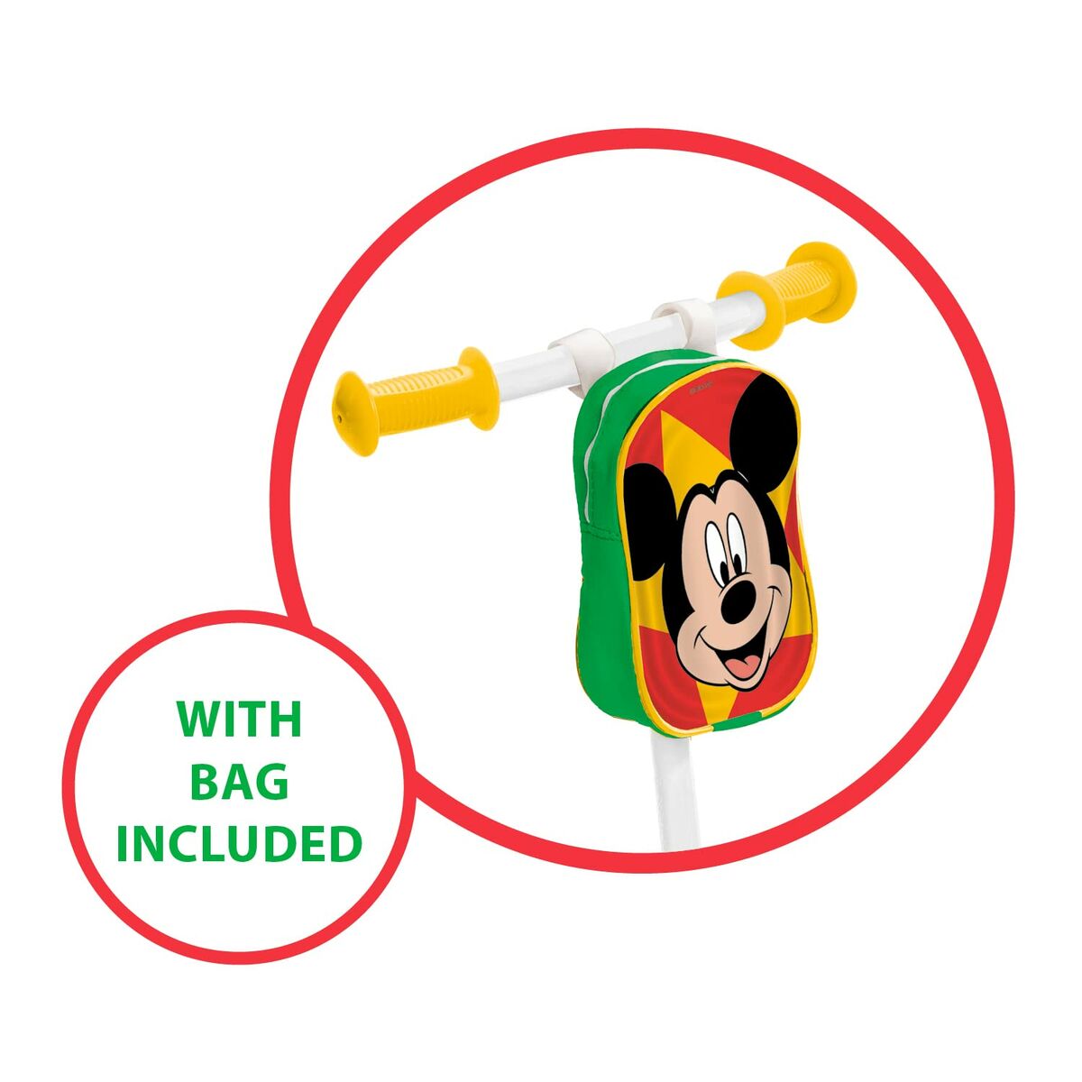 Trotinetă Mickey Mouse 3 roți 60 x 46 x 13,5 cm - Sport și în aer liber, Mobilitate urbană