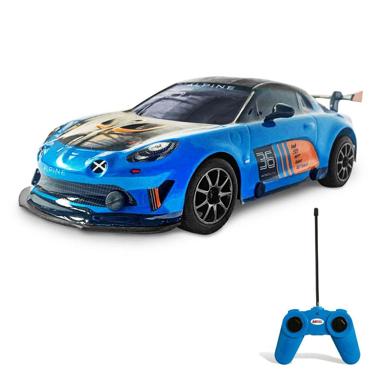 Mașină Radio Control Mondo Alpine A110 GT4 Albastru Turquoise - Jucarii si jocuri, Vehicule