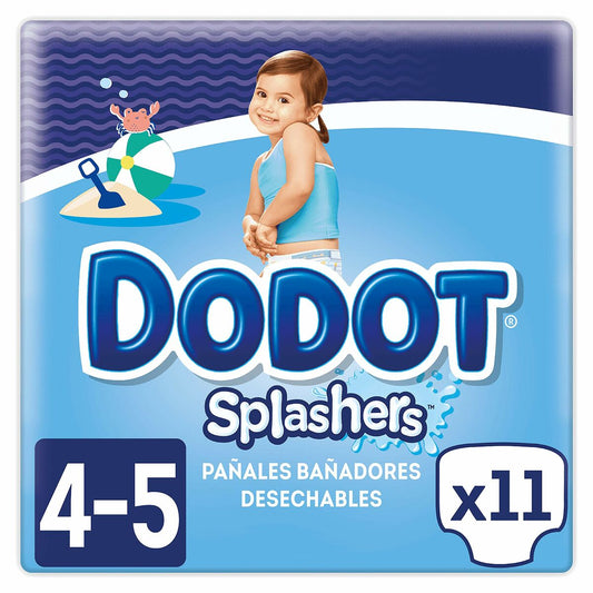 Scutece de unică folosință Dodot Splashers 4-5 9-15 kg (11 Unități) - Sănătate și îngrijire personală, Îngrijirea copiilor și puericultură