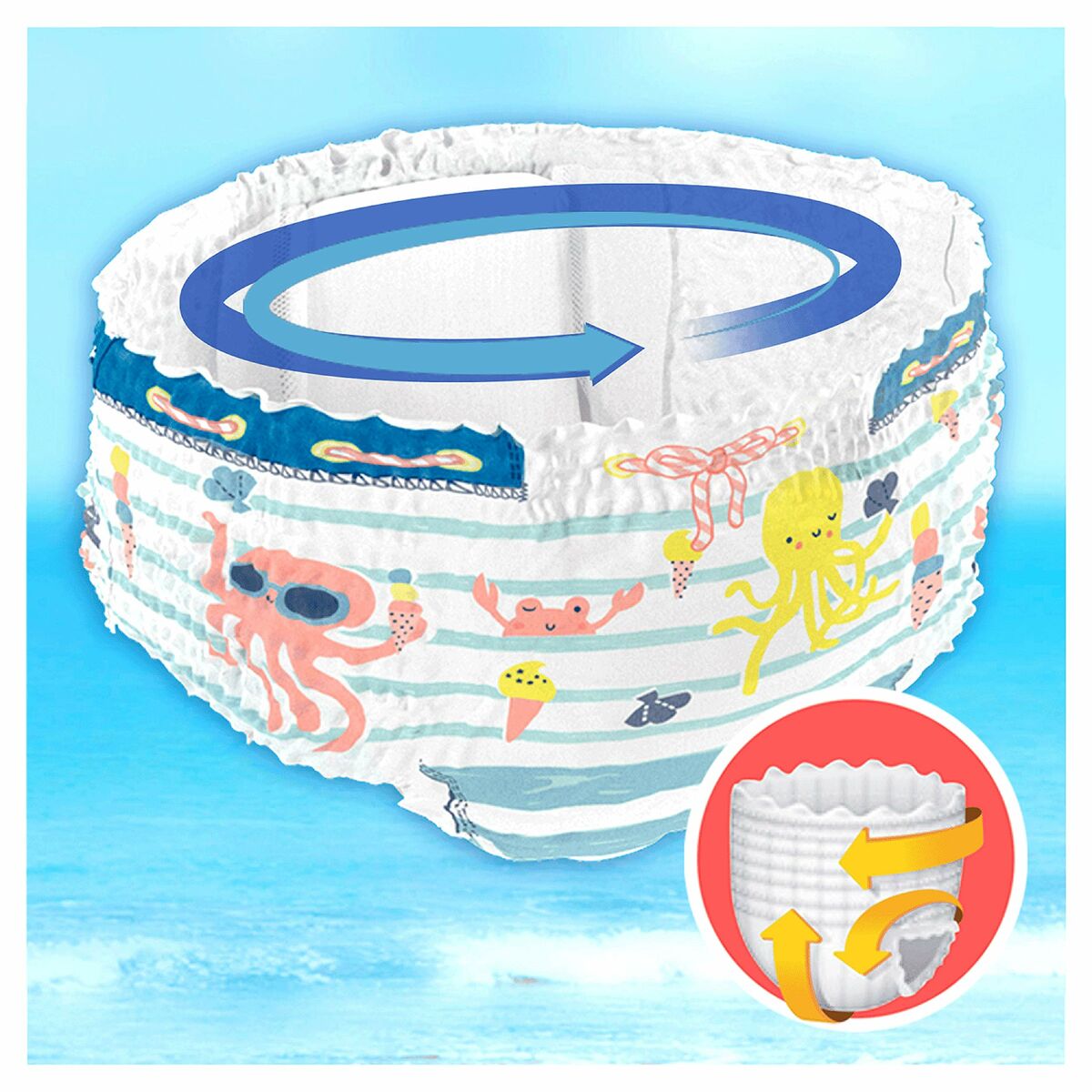 Scutece de unică folosință Dodot Splashers 4-5 9-15 kg (11 Unități) - Sănătate și îngrijire personală, Îngrijirea copiilor și puericultură