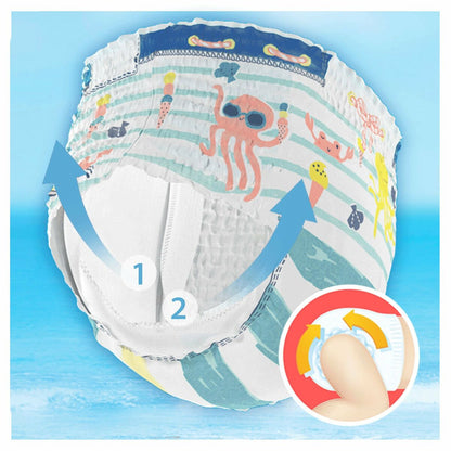 Scutece de unică folosință Dodot Splashers 5-6 14 Kg (10 Unități) - Sănătate și îngrijire personală, Îngrijirea copiilor și puericultură