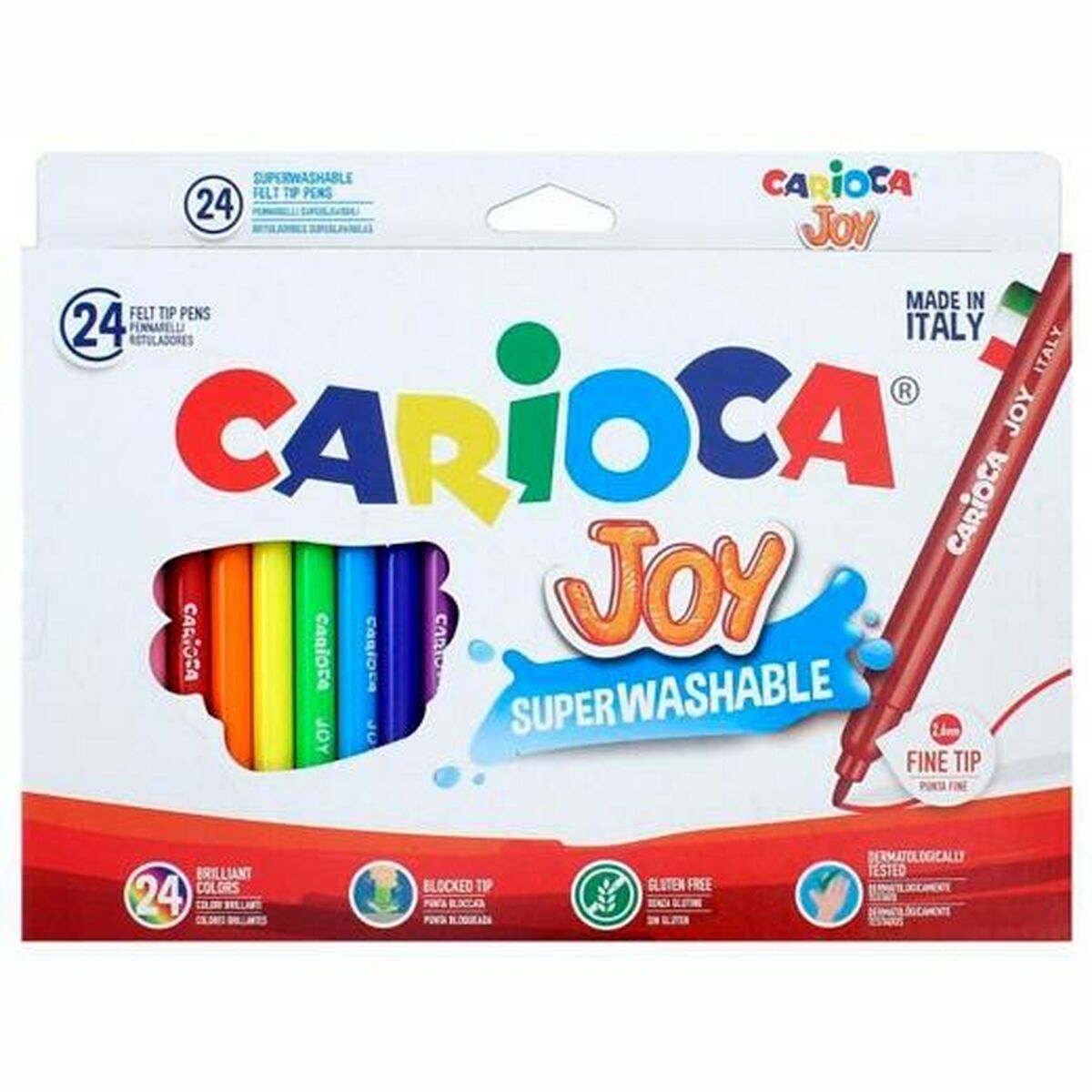 Set de Carioci Carioca JOY Multicolor 24 Piese (24 Unități) - Birou și papetărie, Pixuri, creioane și articole de scris