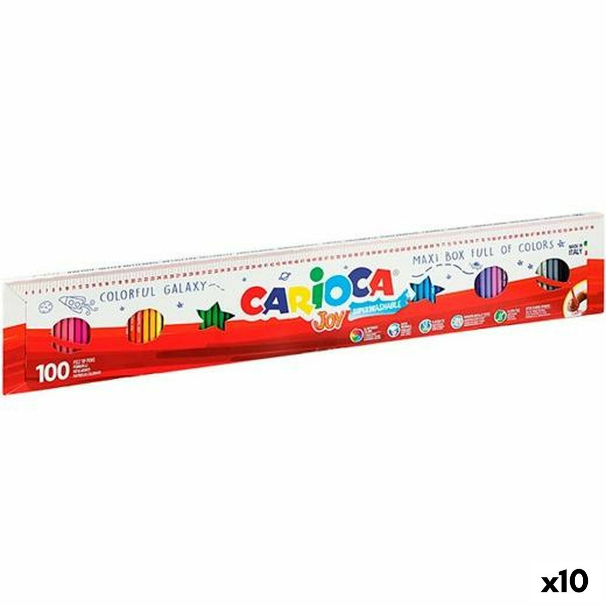 Set de Carioci Carioca Joy Colorful Galaxy Multicolor (10 Unități) - Birou și papetărie, Pixuri, creioane și articole de scris