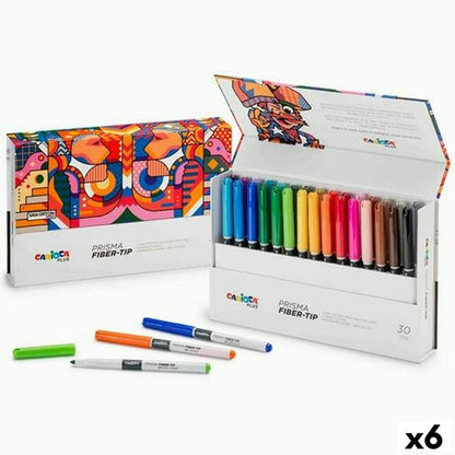 Set de Carioci Carioca Prisma Multicolor 30 Piese (6 Unități) - Birou și papetărie, Pixuri, creioane și articole de scris