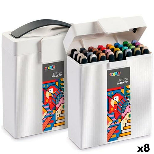 Set de Carioci Carioca PLUS SKETCH MARKER Multicolor 32 Piese (8 Unități) - Birou și papetărie, Pixuri, creioane și articole de scris