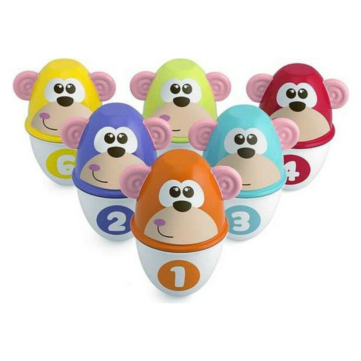 Joc de Popice Monkey Strike Chicco (7 pcs) - Bebelus, Jucăriile copilăriei timpurii