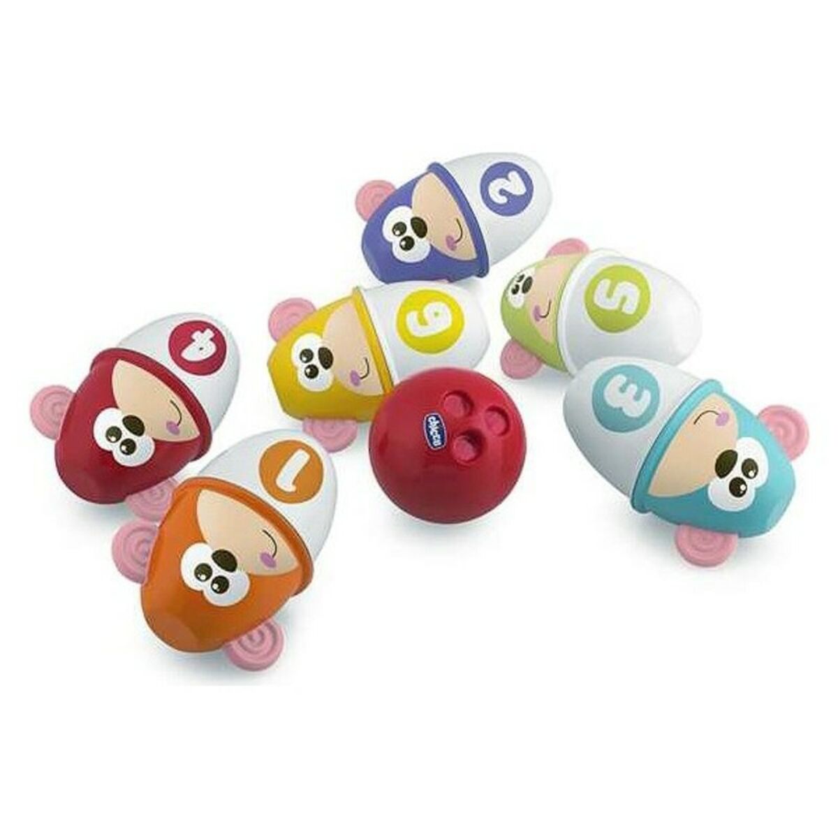 Joc de Popice Monkey Strike Chicco (7 pcs) - Bebelus, Jucăriile copilăriei timpurii