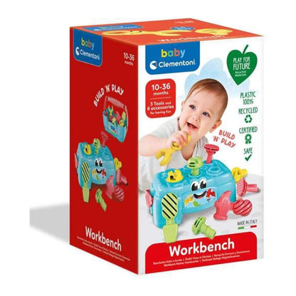 Playset Baby Clementoni 17042 Cutie de scule (9 pcs) - Jucarii si jocuri, În aer liber și sport