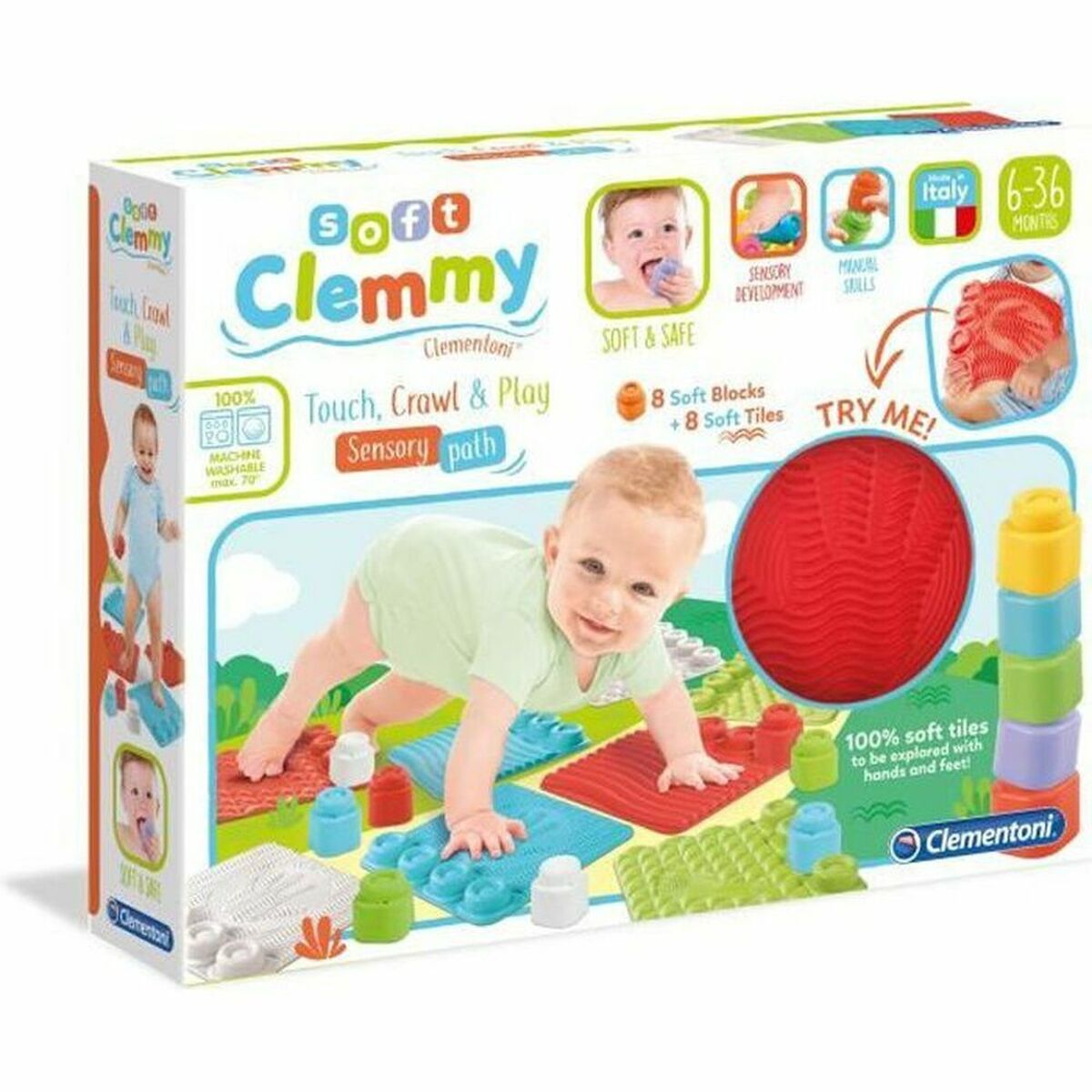 Saltea de joacă Clementoni Soft Clemmy - Bebelus, Activitate și divertisment