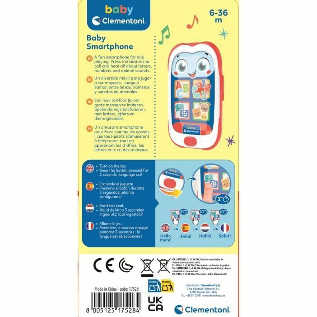 Telefon jucărie Clementoni Baby - Jucarii si jocuri, Imitații de jocuri