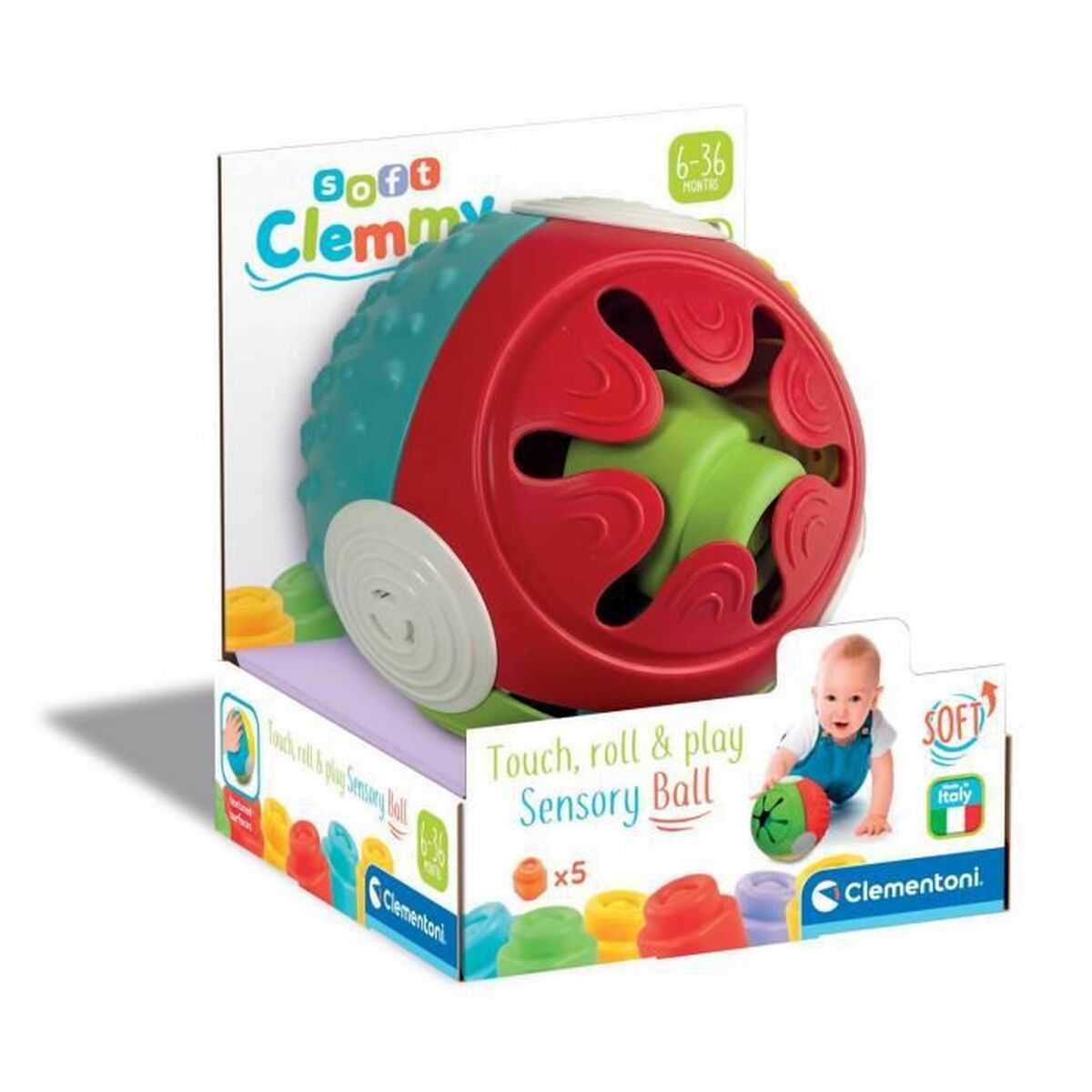 Minge Clementoni Sensory Clemy - Bebelus, Jucăriile copilăriei timpurii
