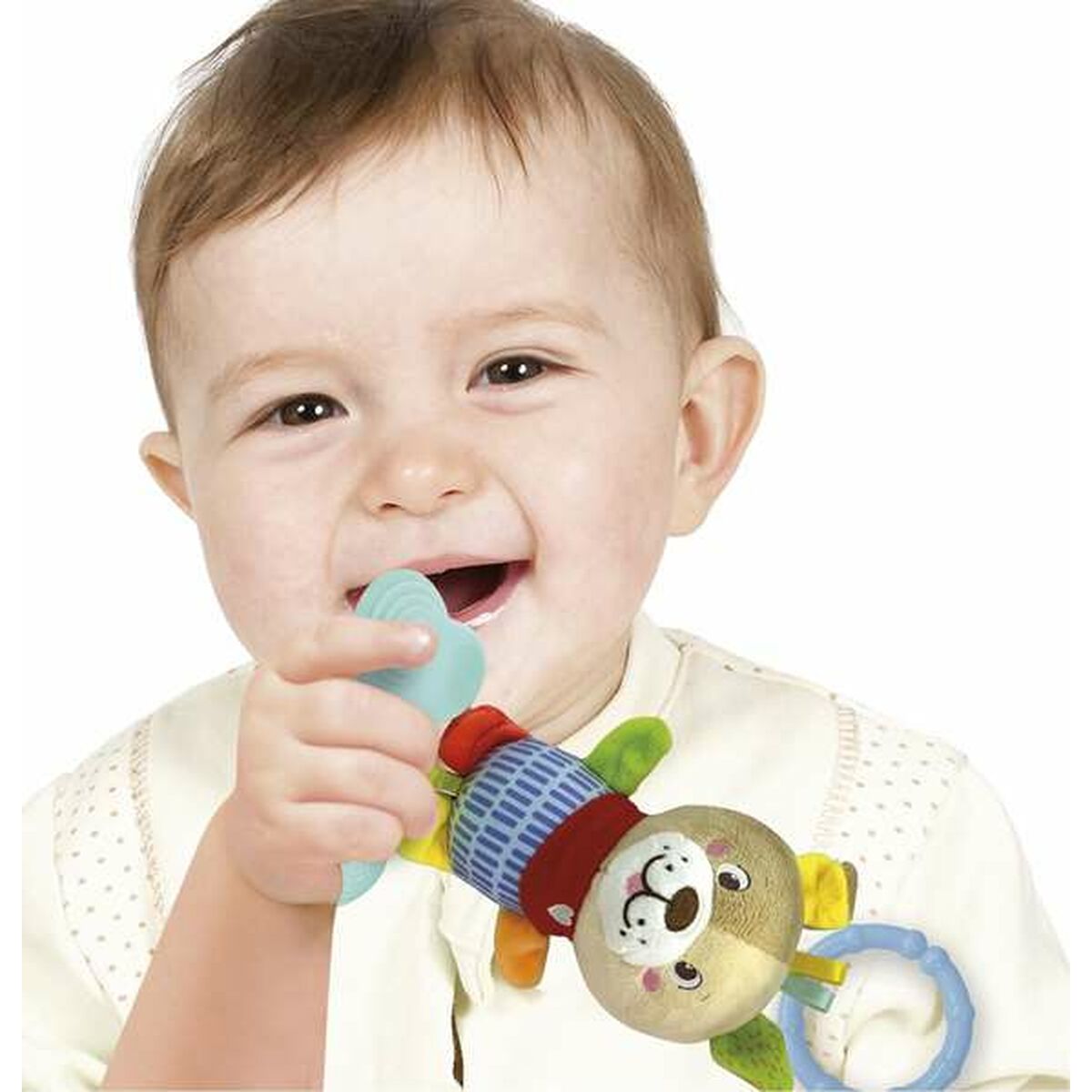 Jucărie din Pluș cu Zornăitoare Clementoni Lovely Dog 18 x 25 x 6 cm - Bebelus, Jucăriile copilăriei timpurii