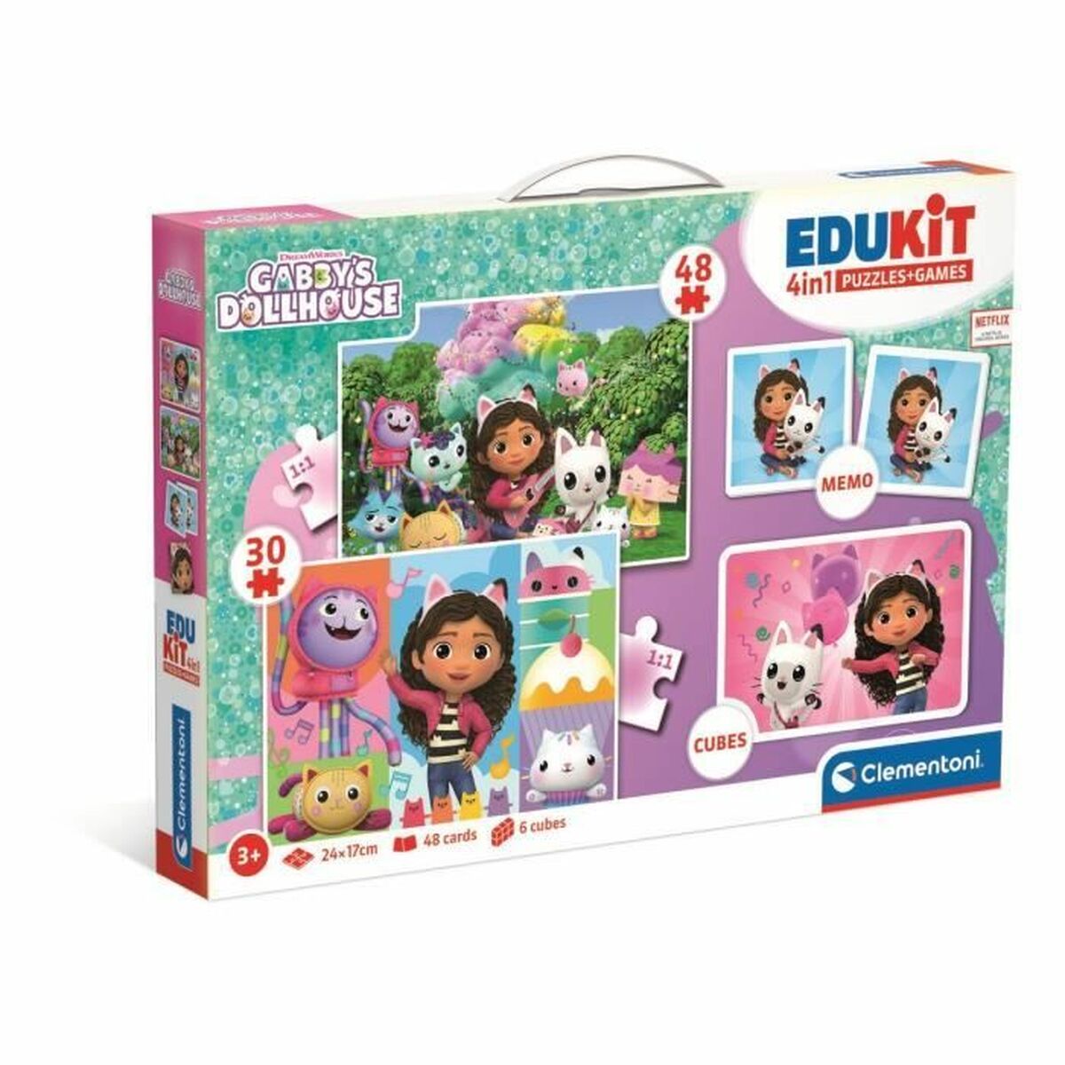 Jucărie interactivă pentru bebeluși Clementoni Edukit 4 en 1 Gabby y la casa mágica - Bebelus, Jucăriile copilăriei timpurii
