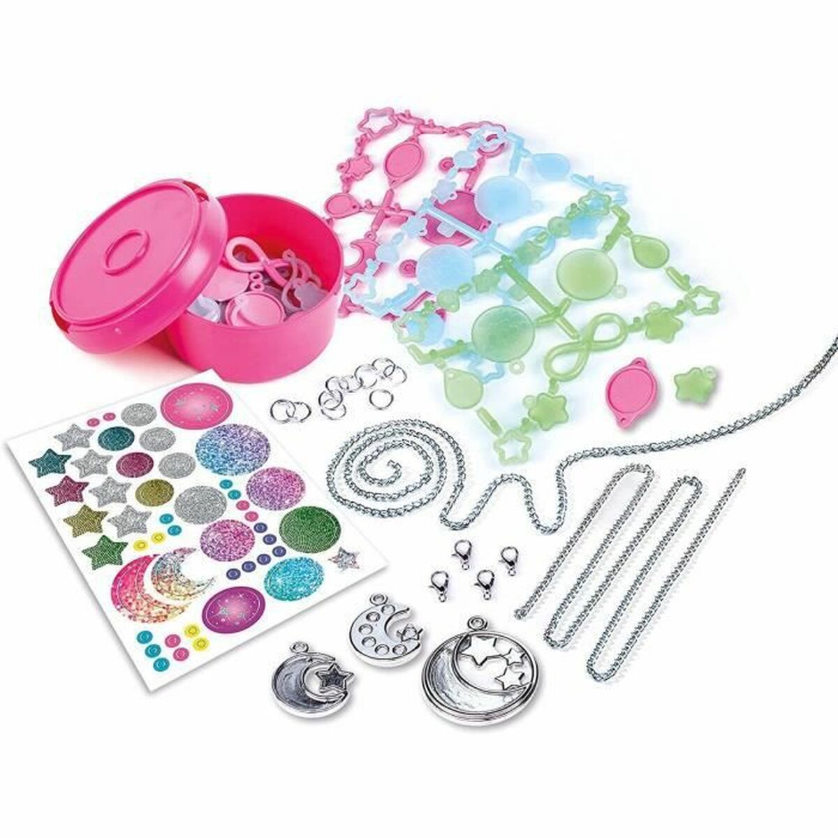 Kit de Creare Brățări și Coliere Clementoni My Moonlight Pendants Aluminiu Cauciuc Plastic - Jucarii si jocuri, Activități creative