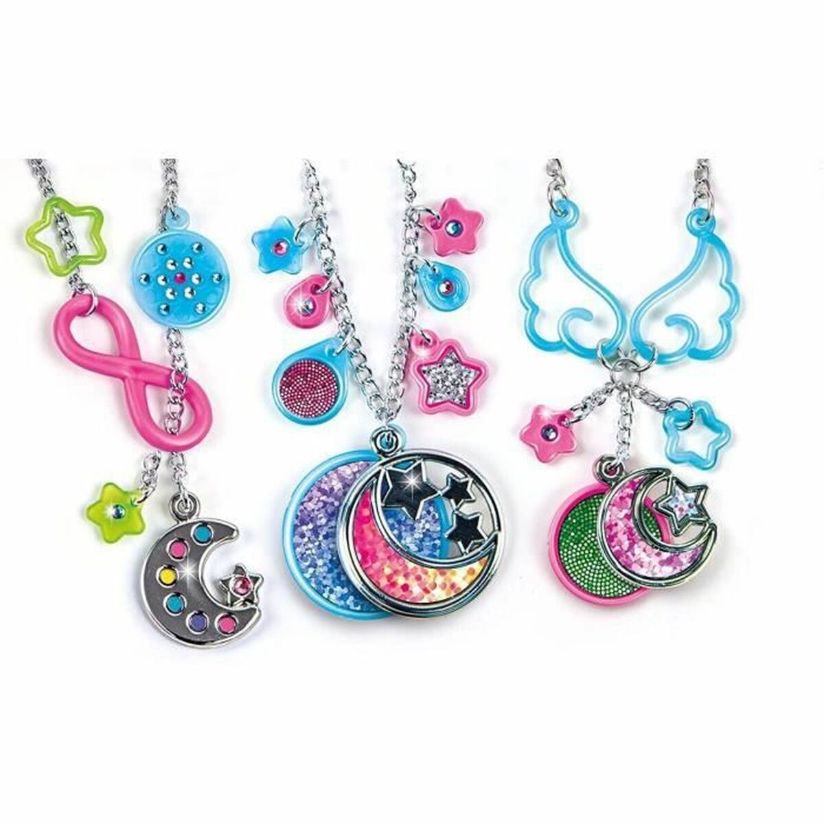 Kit de Creare Brățări și Coliere Clementoni My Moonlight Pendants Aluminiu Cauciuc Plastic - Jucarii si jocuri, Activități creative