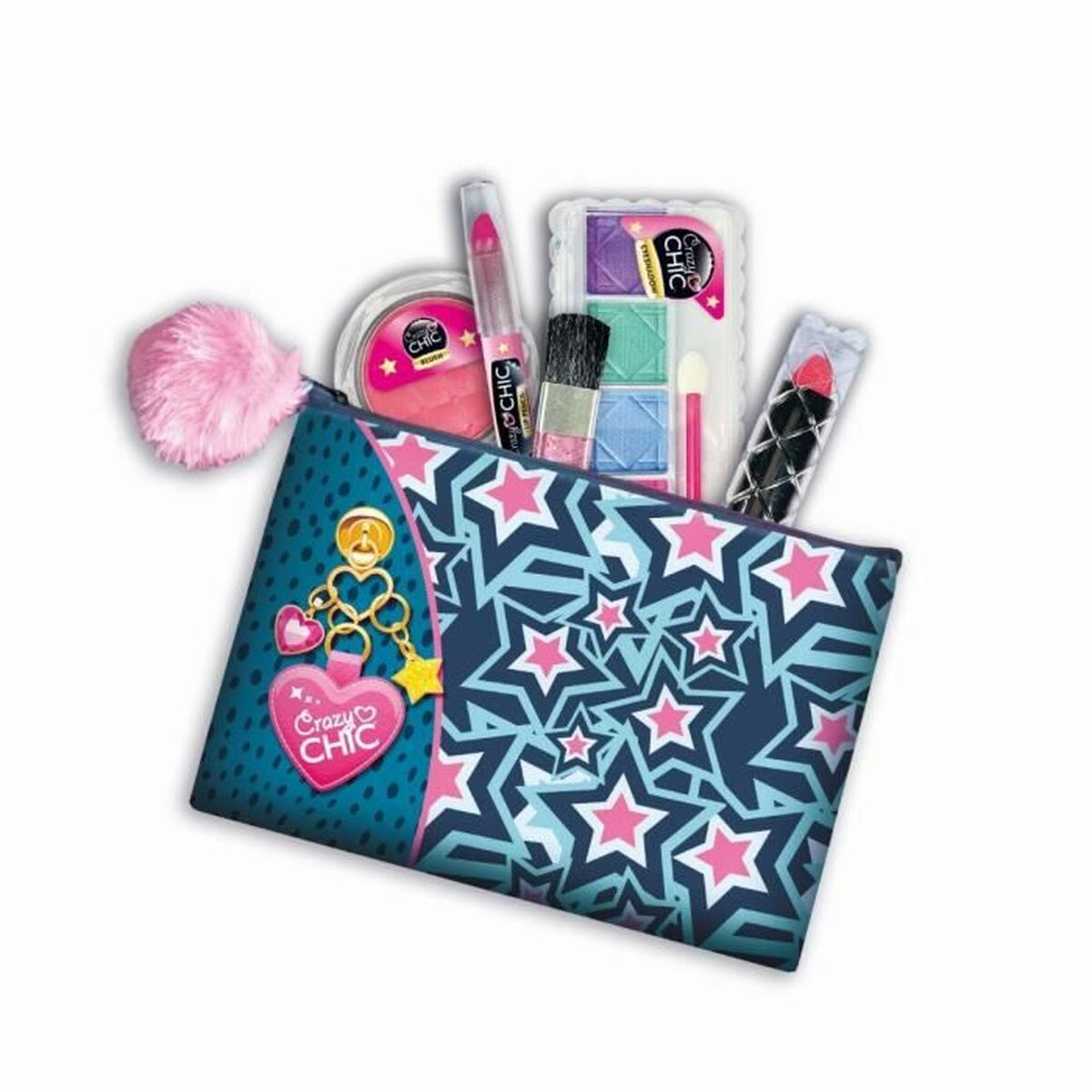 Set de Machiaj pentru Copii Clementoni Crazy Chic Multicolor - Jucarii si jocuri, Costume și accesorii