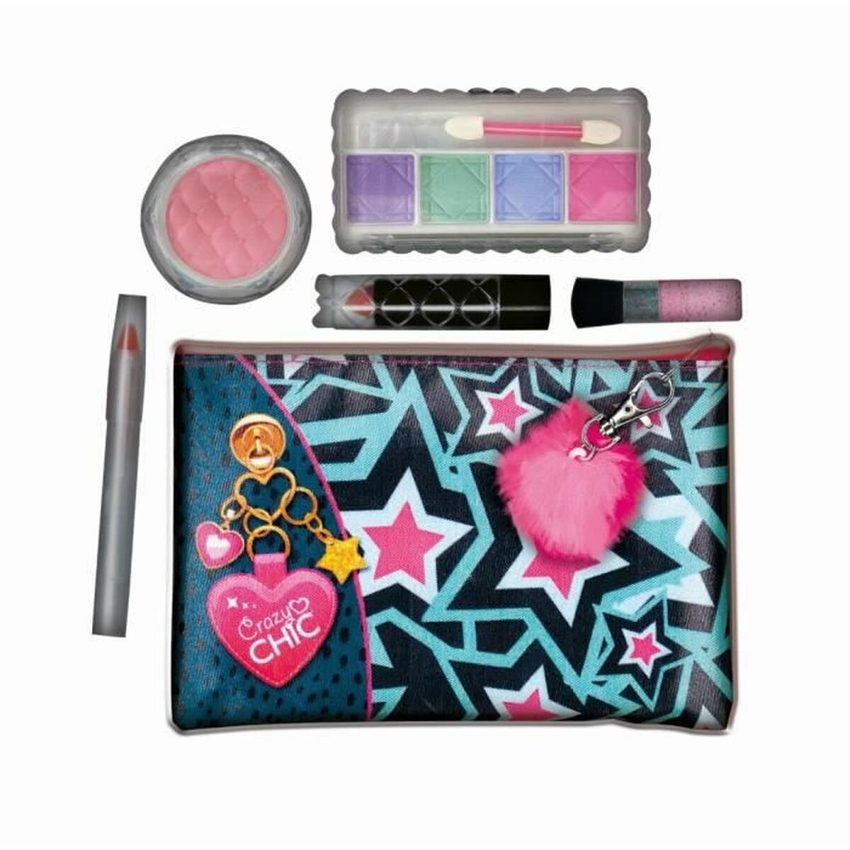 Set de Machiaj pentru Copii Clementoni Crazy Chic Multicolor - Jucarii si jocuri, Costume și accesorii