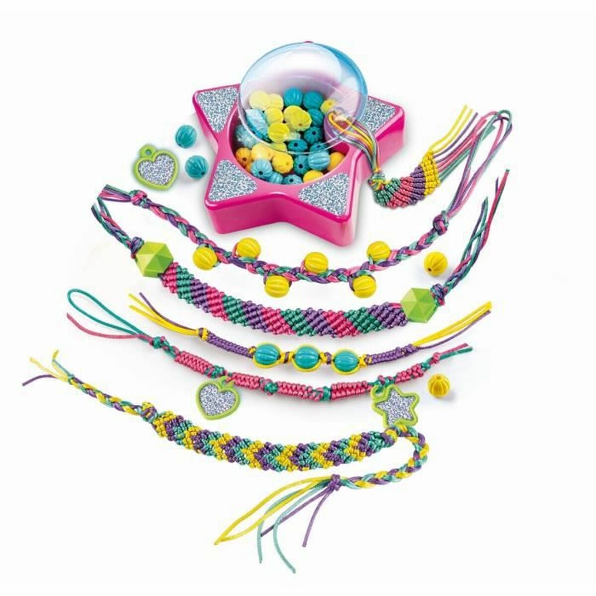 Kit de Creare Brățări Clementoni Friendship bracelet creation box Plastic - Jucarii si jocuri, Activități creative