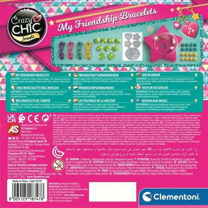 Kit de Creare Brățări Clementoni Friendship bracelet creation box Plastic - Jucarii si jocuri, Activități creative