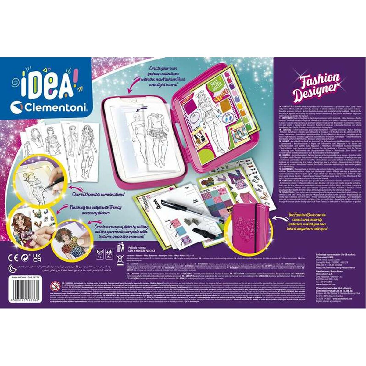 Joc Educativ Clementoni Fashion Designer - Jucarii si jocuri, Jocuri și accesorii