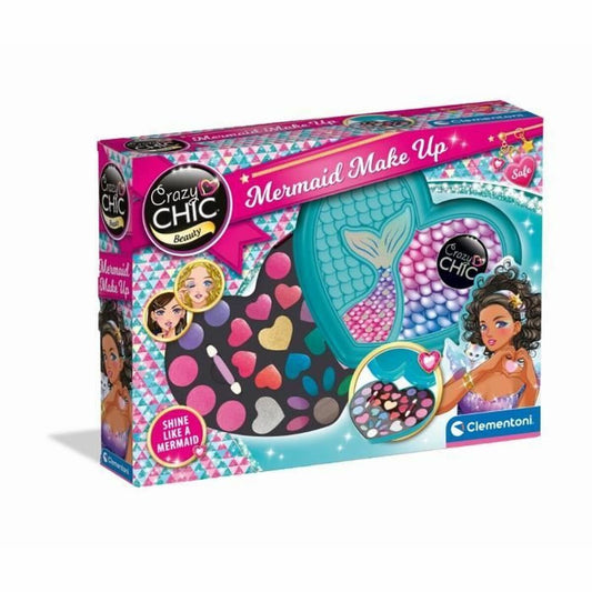 Set de Machiaj pentru Copii Clementoni Crazy Chic Beauty Mermaid Make up - Jucarii si jocuri, Costume și accesorii