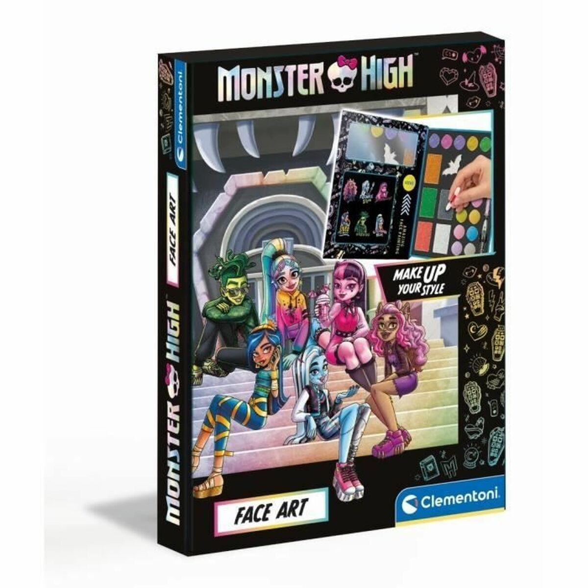 Set de Machiaj pentru Copii Clementoni Monster High Fashion Designer Multicolor - Jucarii si jocuri, Costume și accesorii