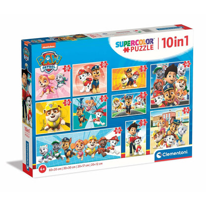 Set de 10 Puzzle-uri The Paw Patrol Clementoni Supercolor 330 Piese - Jucarii si jocuri, Puzzle-uri și puzzle-uri