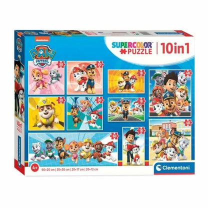 Set de 10 Puzzle-uri The Paw Patrol Clementoni Supercolor 330 Piese - Jucarii si jocuri, Puzzle-uri și puzzle-uri