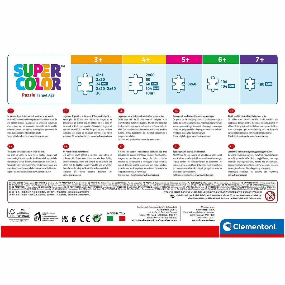 Puzzle Clementoni Stitch 104 Piese (4 Unități) - Jucarii si jocuri, Puzzle-uri și puzzle-uri