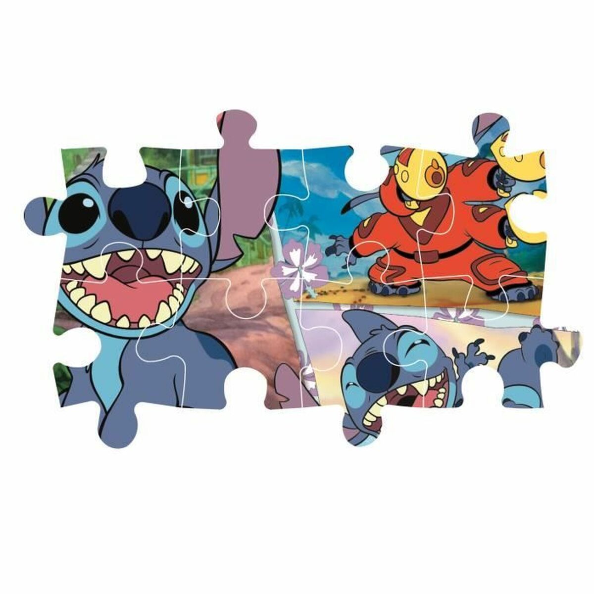 Puzzle Clementoni Stitch 104 Piese (4 Unități) - Jucarii si jocuri, Puzzle-uri și puzzle-uri