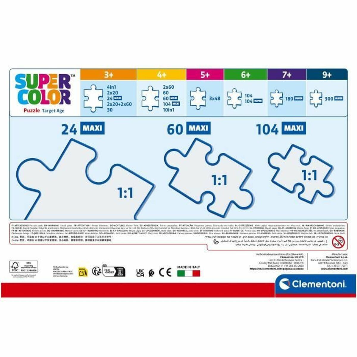 Puzzle Clementoni Maxi - Iron Man and his awesome friends 62 x 42 cm 104 Piese - Jucarii si jocuri, Puzzle-uri și puzzle-uri