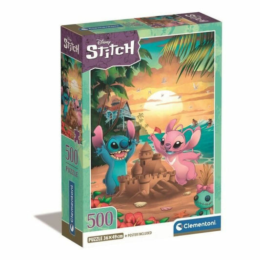 Puzzle Clementoni Stitch 500 Piese - Jucarii si jocuri, Puzzle-uri și puzzle-uri