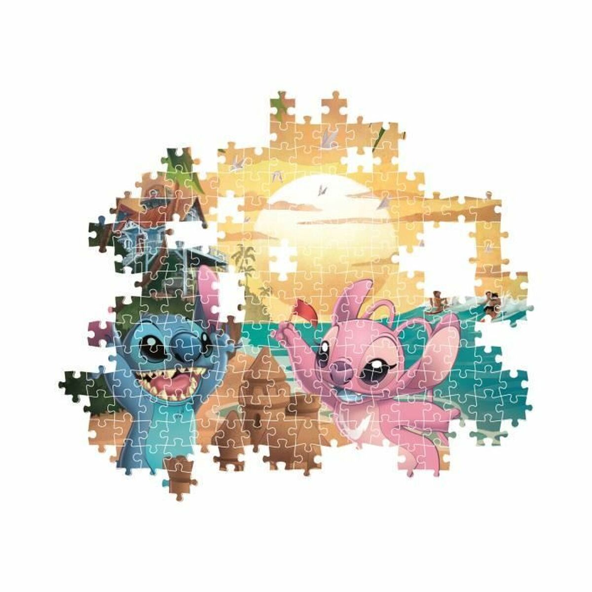 Puzzle Clementoni Stitch 500 Piese - Jucarii si jocuri, Puzzle-uri și puzzle-uri