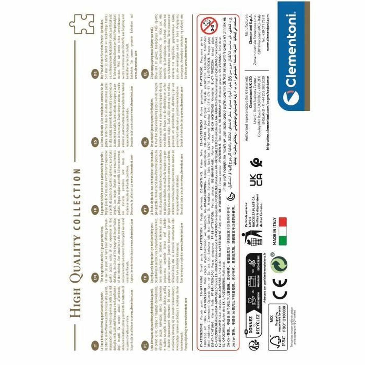 Puzzle Clementoni Stitch 500 Piese - Jucarii si jocuri, Puzzle-uri și puzzle-uri
