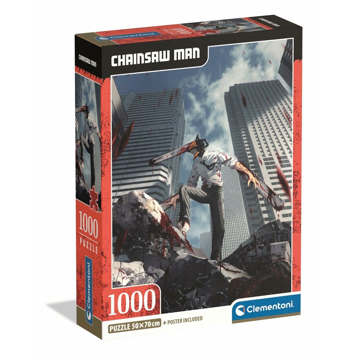 Puzzle Clementoni Chainsaw Man 1000 Piese - Jucarii si jocuri, Puzzle-uri și puzzle-uri