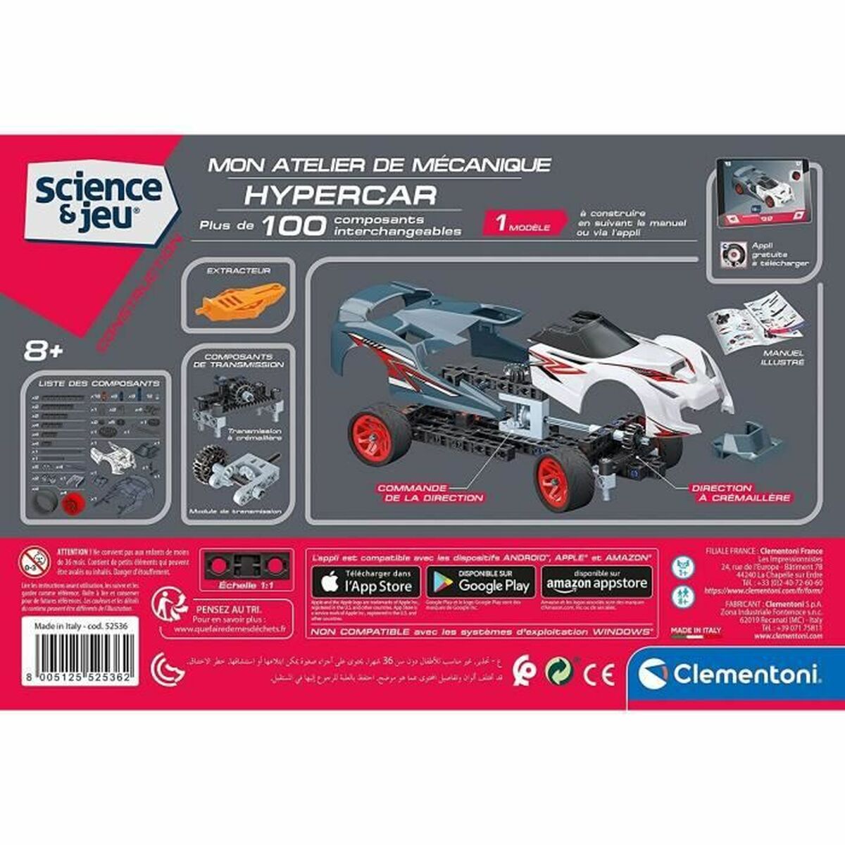 Joc de știință Clementoni Hypercar - Jucarii si jocuri, Învățare și educație