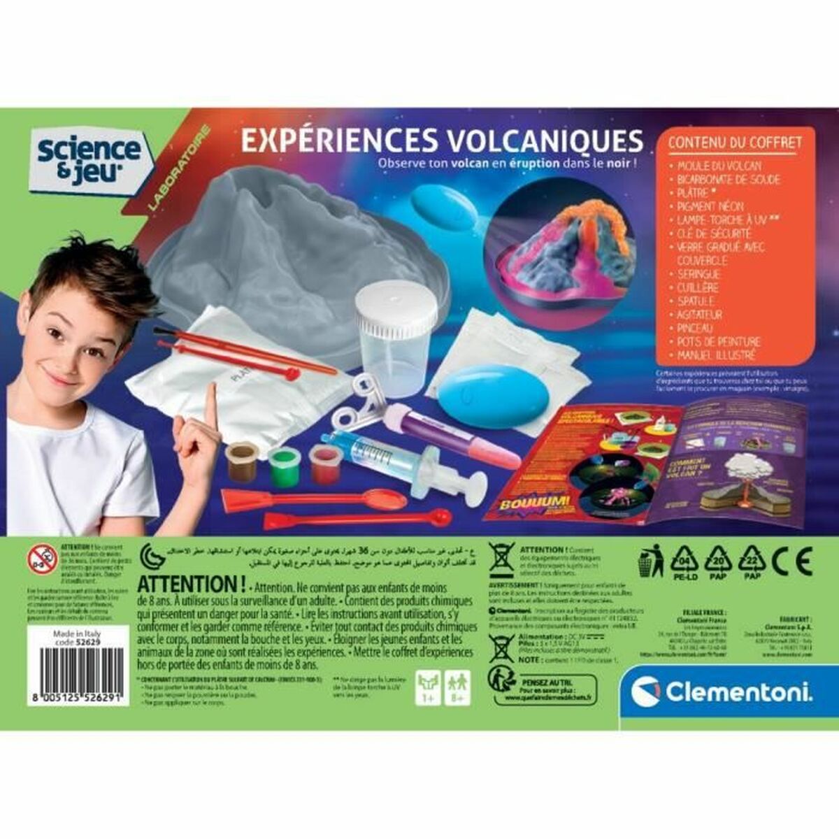 Joc de știință Clementoni Volcanic Experiences - Jucarii si jocuri, Învățare și educație
