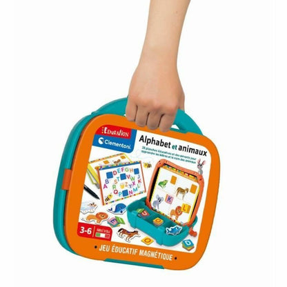 Joc de Masă Clementoni Magnetic Letters & Animals Case (FR) - Jucarii si jocuri, Jocuri și accesorii
