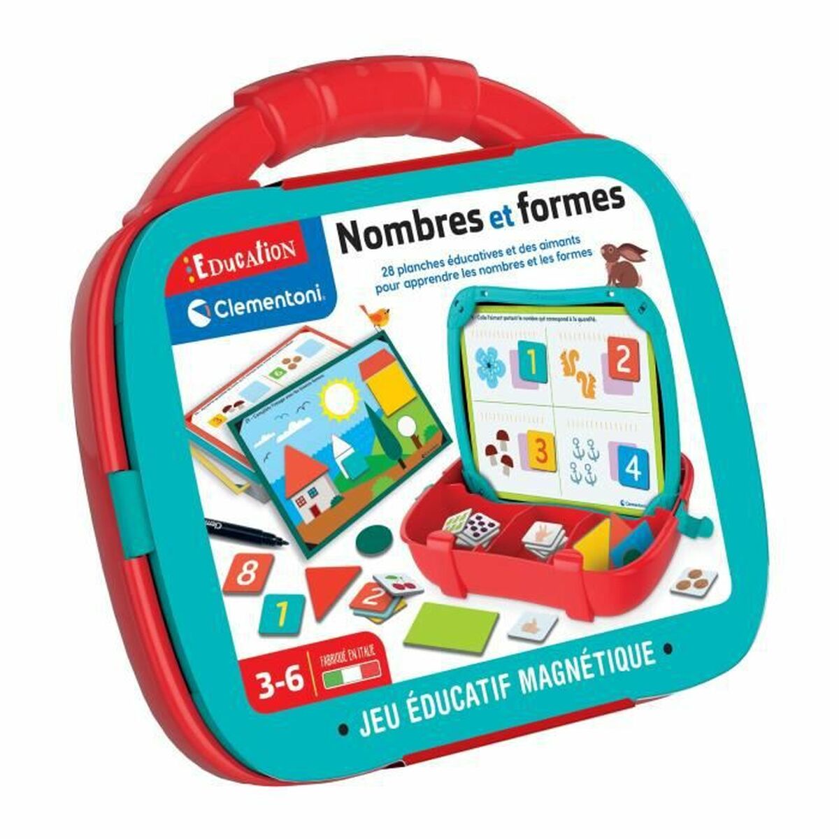 Joc Educație pentru Copii Clementoni Case Figures Shapes (FR) - Jucarii si jocuri, Jocuri și accesorii