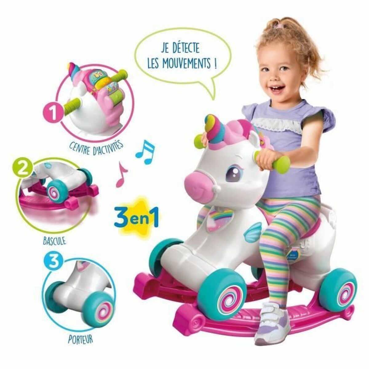 Premergător Clementoni Zoé Unicorn - Jucarii si jocuri, În aer liber și sport